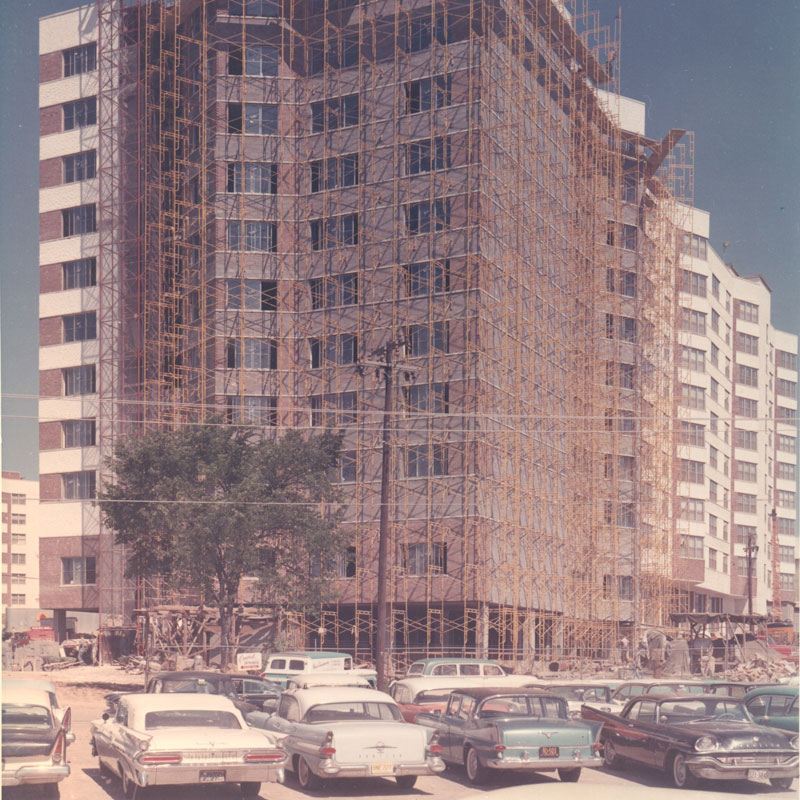 scaffolding on building