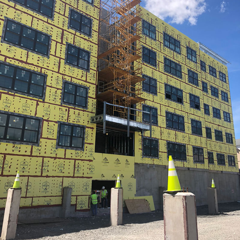 scaffold with cones
